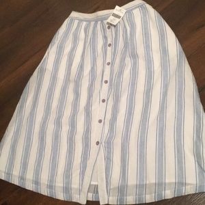 Bohme boutique below the knee striped summer skirt